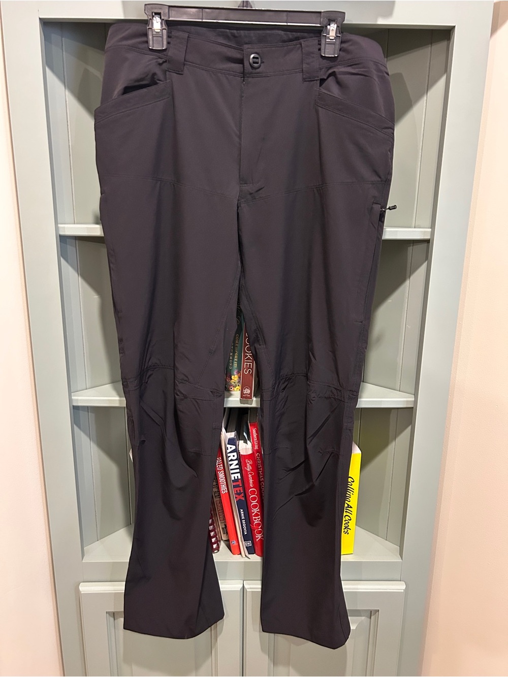 Men's Black Cargo Pants with Stretch Mobility